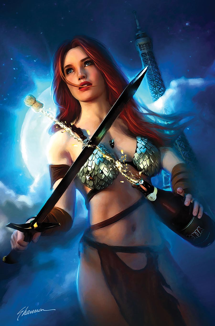 Red Sonja New Years Special 2025 #1 (One Shot) Cover E Dynamite Metal Premium Shannon Maer Virgin Cover