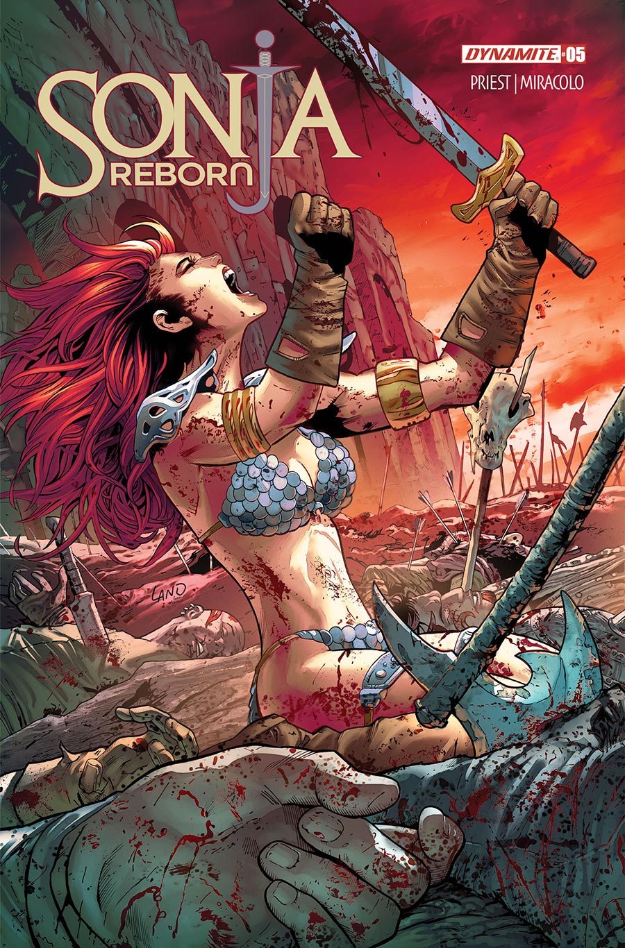 Sonja Reborn #5 Cover D Variant Greg Land Cover