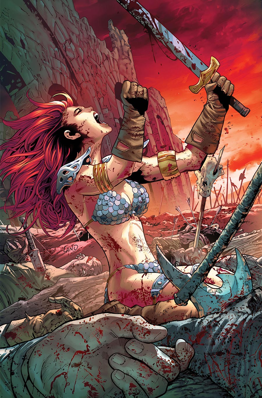Sonja Reborn #5 Cover G Incentive Greg Land Virgin Cover