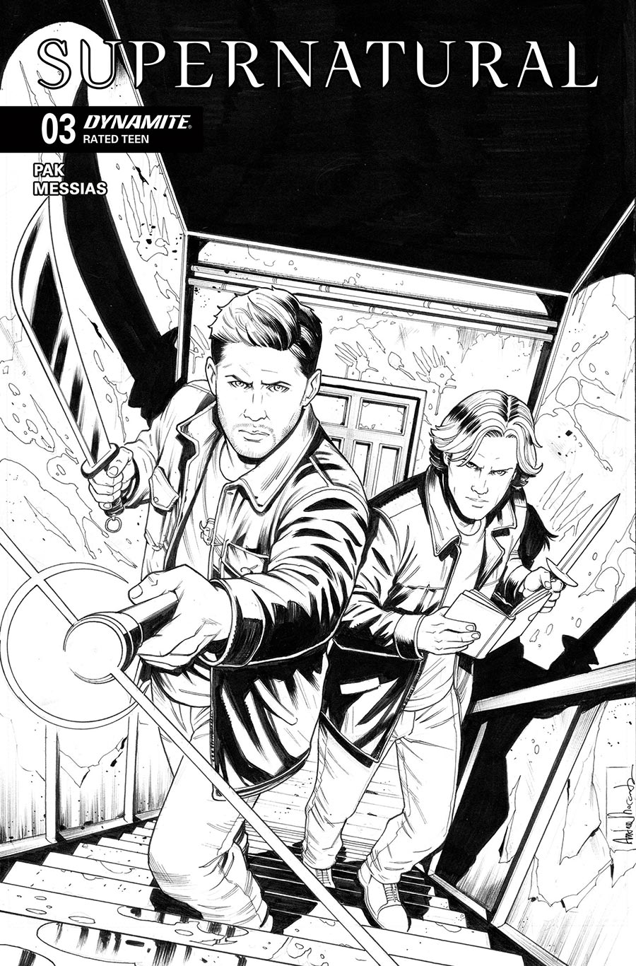 Supernatural Vol 2 #3 Cover F Incentive Andrea Broccardo Line Art Cover