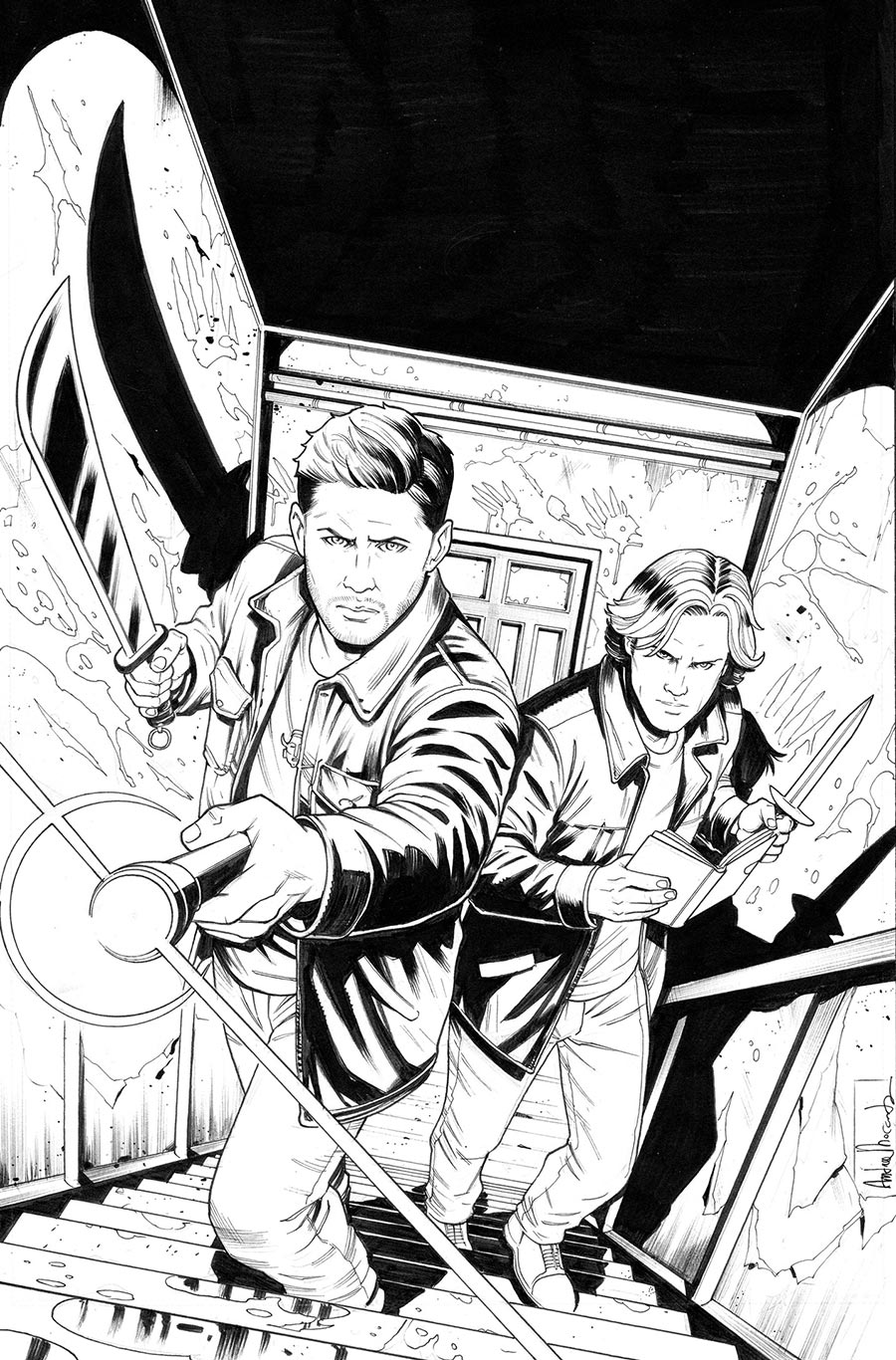 Supernatural Vol 2 #3 Cover H Incentive Andrea Broccardo Line Art Virgin Cover