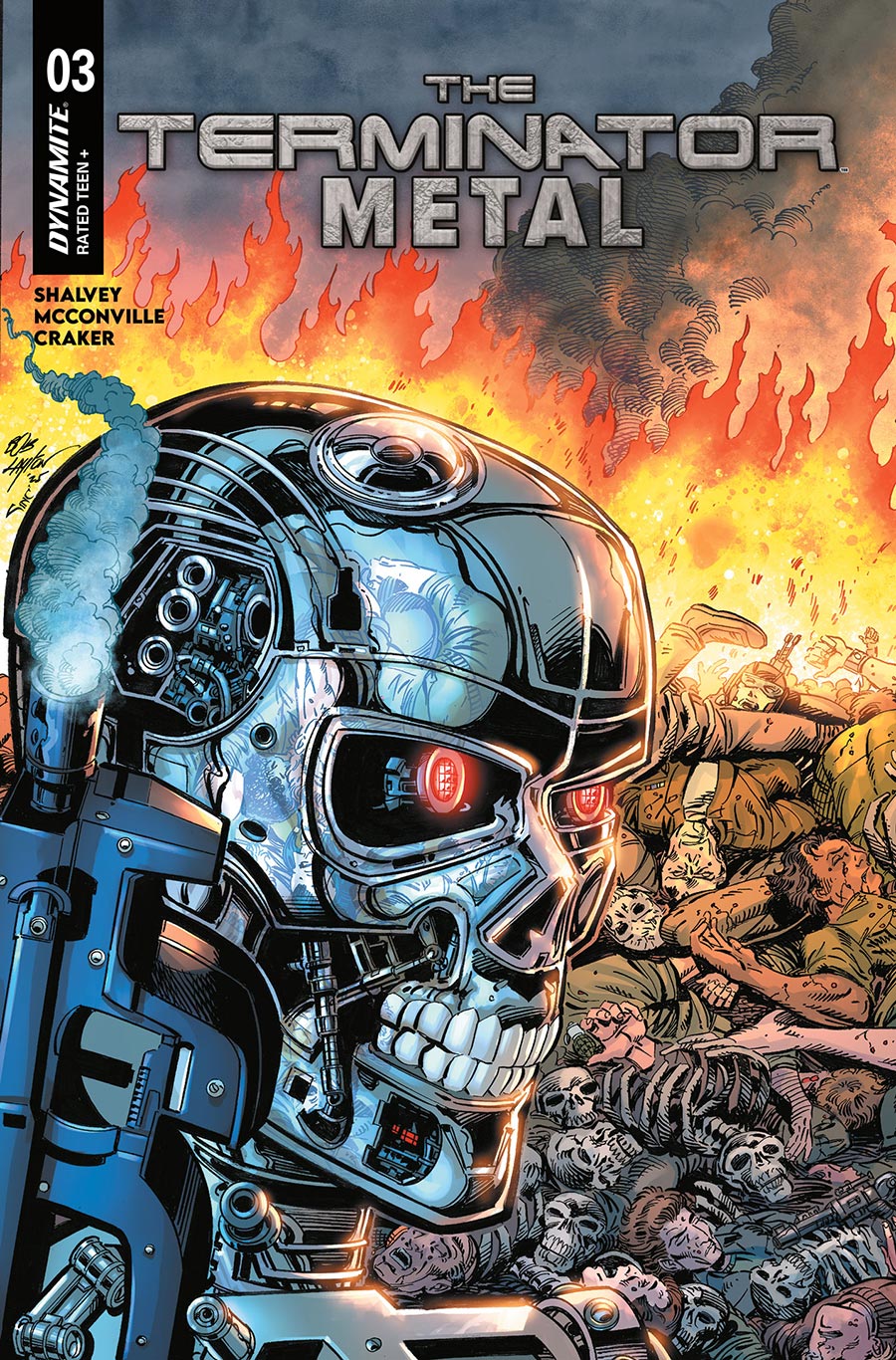 Terminator Metal #3 Cover B Variant Bob Layton Cover