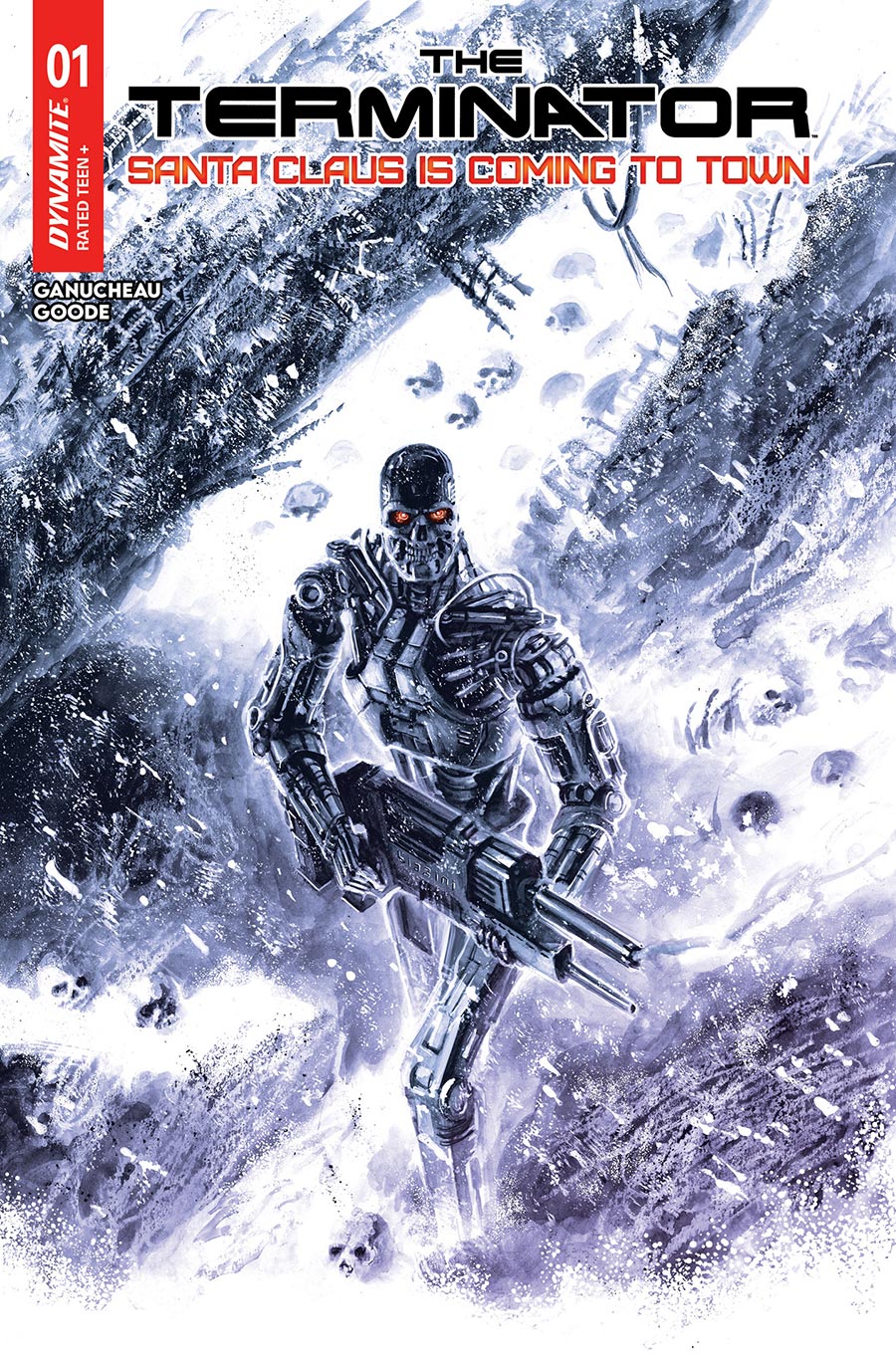 Terminator Santa Claus Is Coming To Town #1 (One Shot) Cover B Variant Francesco Biagini Cover