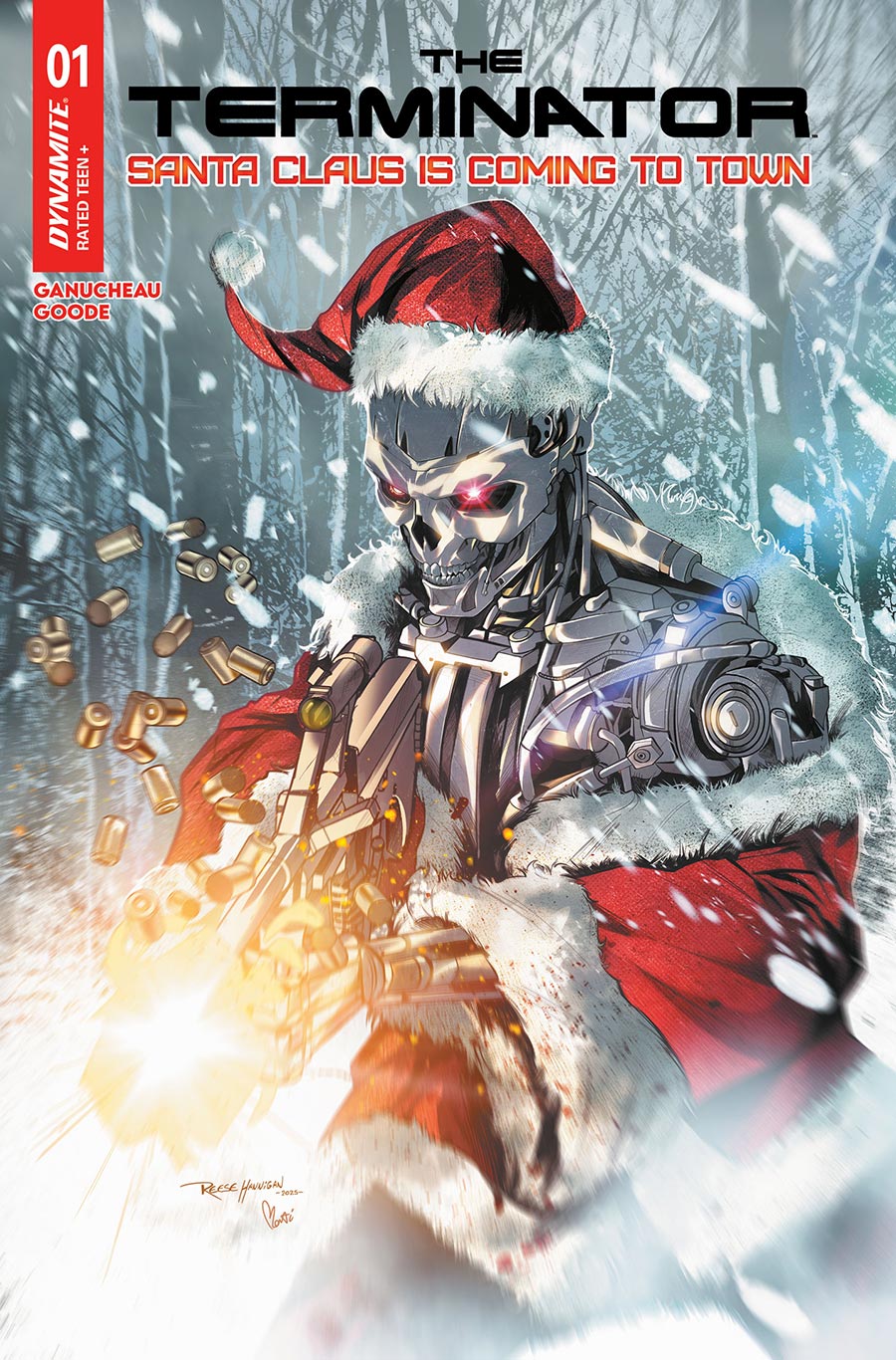 Terminator Santa Claus Is Coming To Town #1 (One Shot) Cover C Variant Reese Hannigan Cover