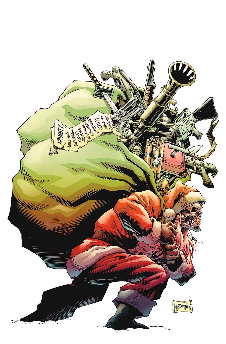 Terminator Santa Claus Is Coming To Town #1 (One Shot) Cover I Incentive Will Robson Virgin Cover
