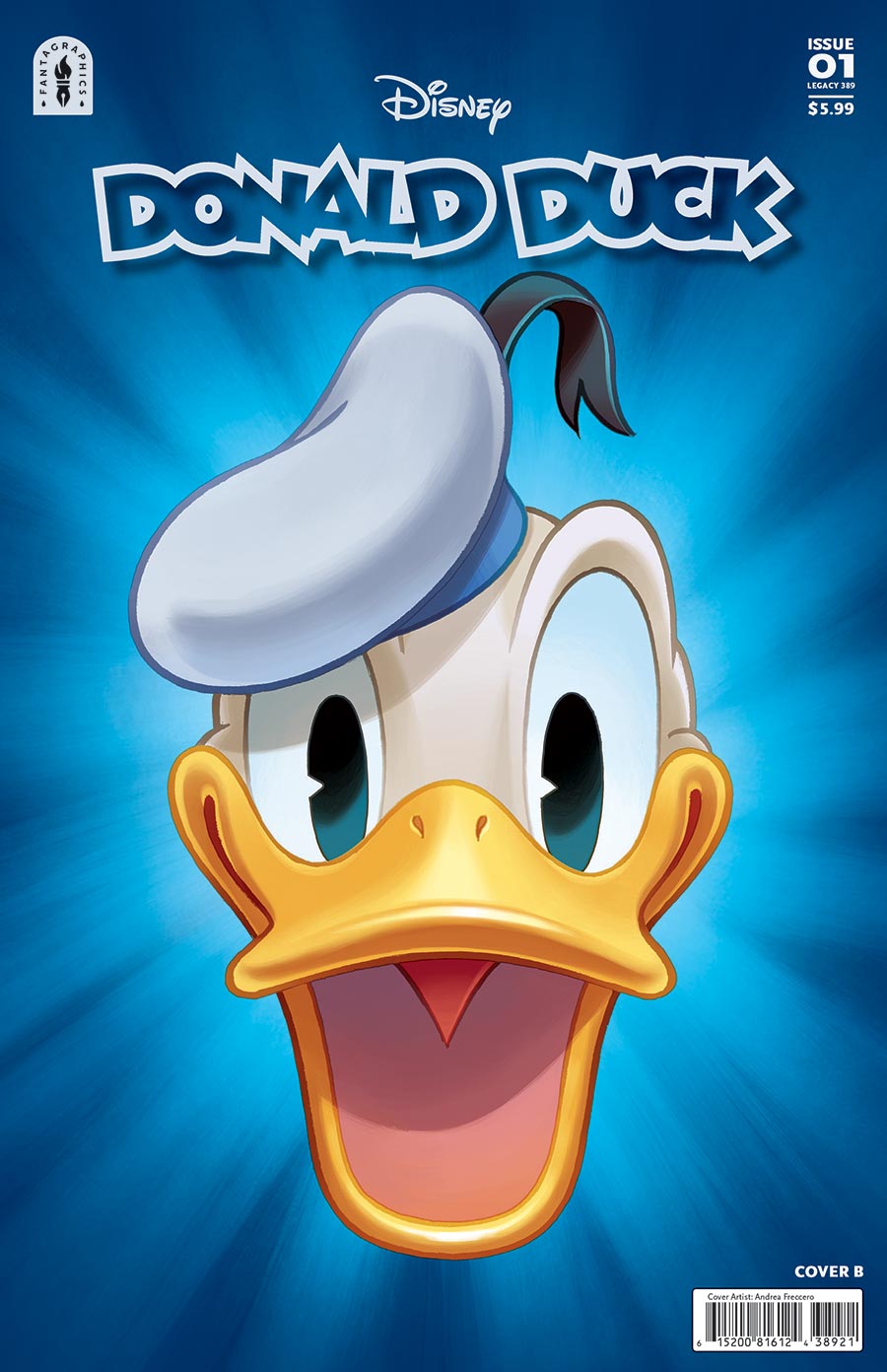 Donald Duck The Golden Pineapple #1 Cover B Variant Andrea Freccero Cover (#389)