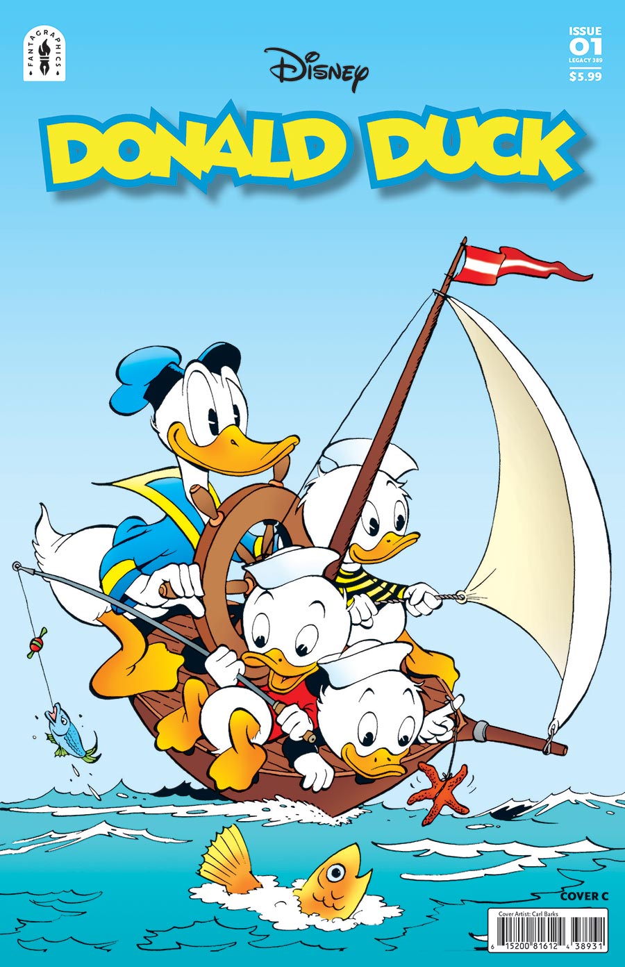 Donald Duck The Golden Pineapple #1 Cover C Variant Carl Barks Cover (#389)