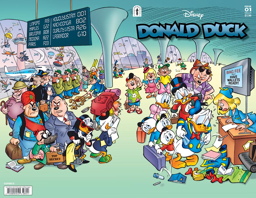 Donald Duck Vol 3 #1 The Golden Pineapple Cover D Incentive Ulrich Schroeder & Daan Jippes Wraparound Variant Cover (#389)