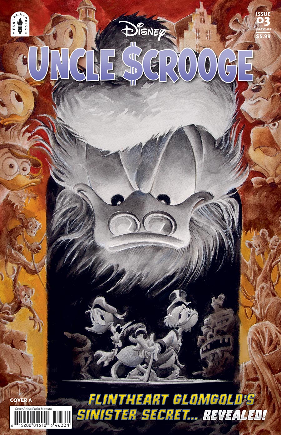 Uncle Scrooge Flintheart Glomgolds Sinister Secret #3 Cover A Regular Paolo Mottura Cover (#463)