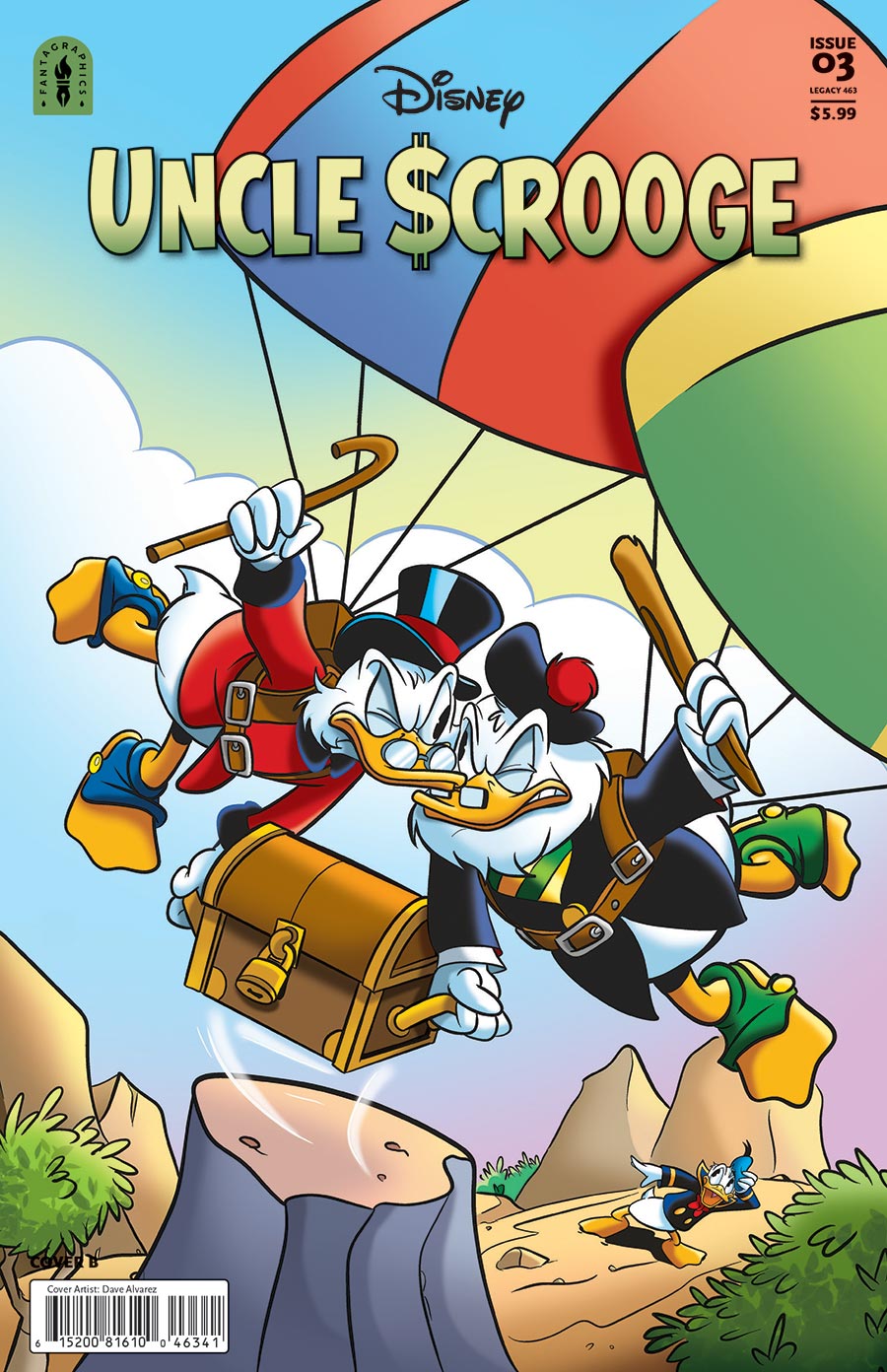Uncle Scrooge Vol 3 #3 Flintheart Glomgolds Sinister Secret Part 3 Cover B Incentive Dave Alvarez Variant Cover (#463)