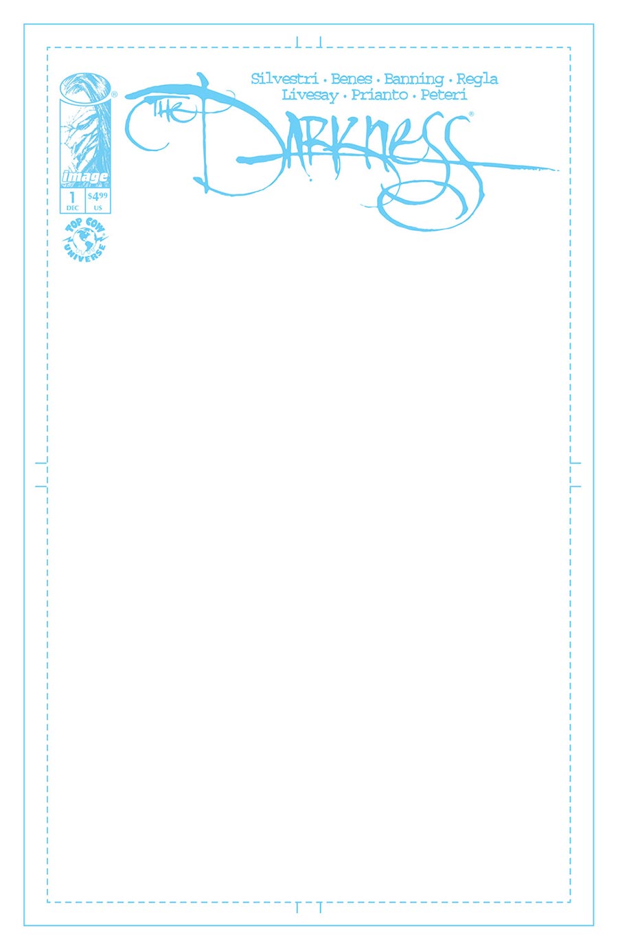Darkness Vol 4 #1 Cover D Variant Blank Cover