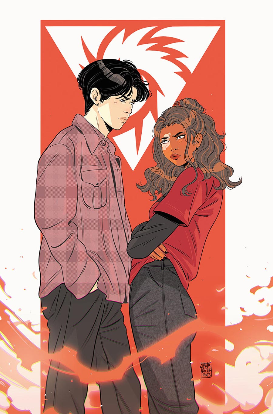 Inferno Girl Red Book 2 #1 Cover B Variant Luana Vecchio Cover