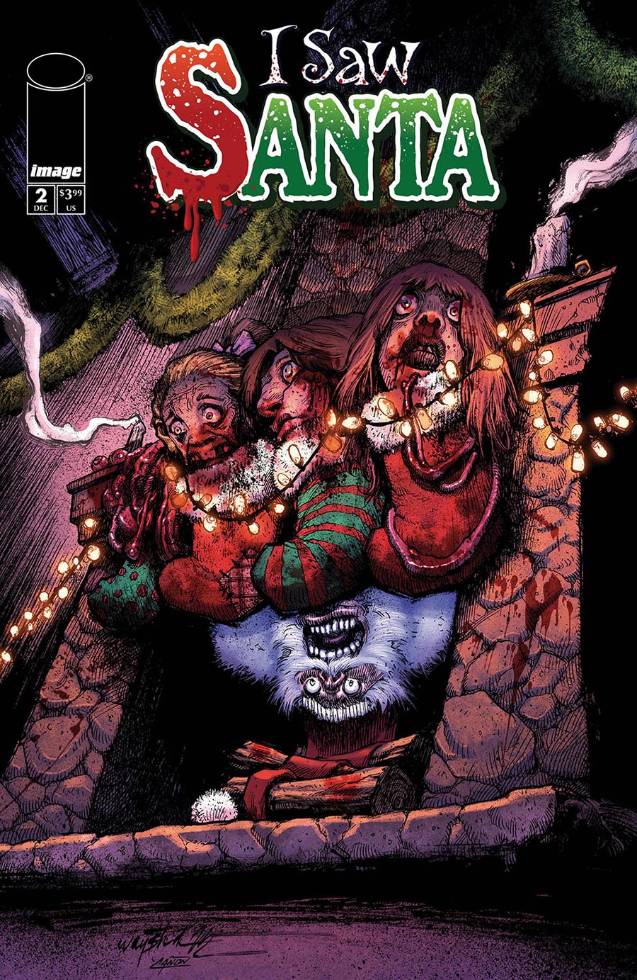 I Saw Santa A Spawn Universe Christmas Story #2 Cover B Variant Jonathan Wayshak Cover
