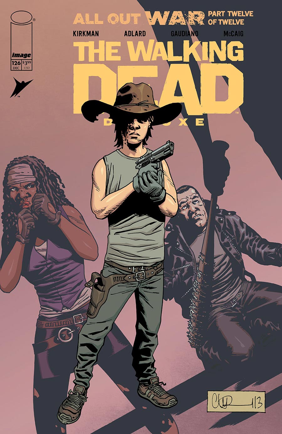 Walking Dead Deluxe #126 Cover B Variant Charlie Adlard & Dave McCaig Cover