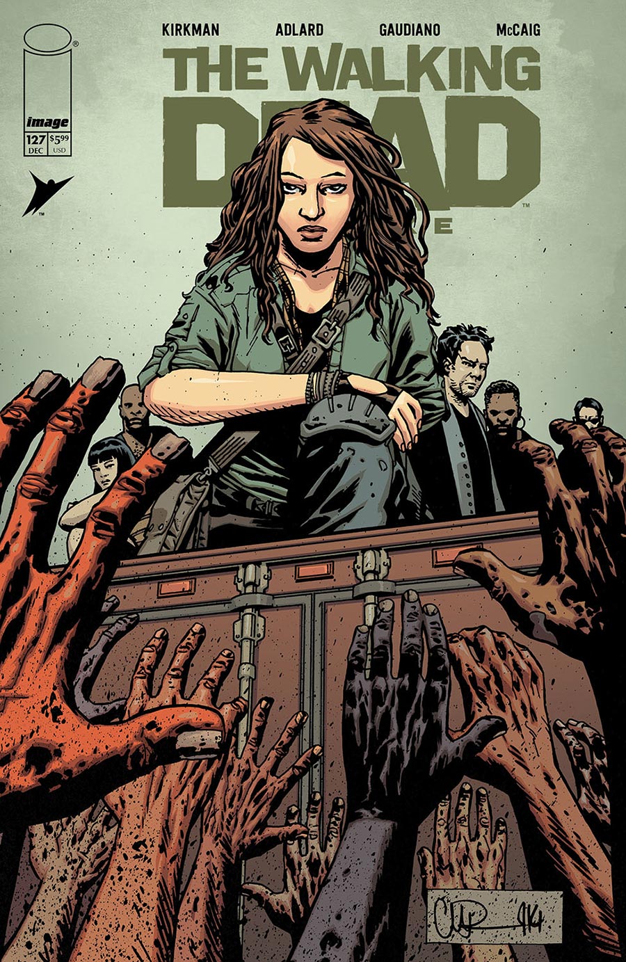 Walking Dead Deluxe #127 Cover B Variant Charlie Adlard & Dave McCaig Cover