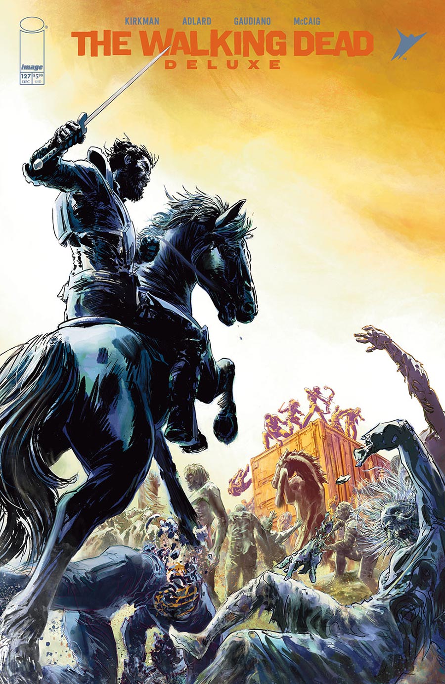 Walking Dead Deluxe #127 Cover C Variant Stefano Gaudiano Connecting Cover