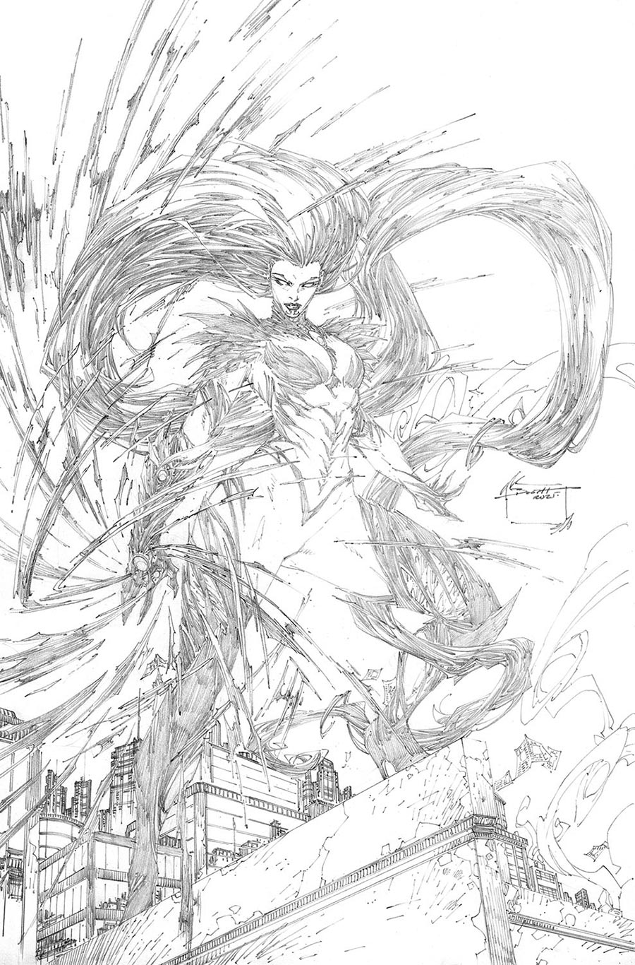 Witchblade Vol 3 #17 Cover D Incentive Brett Booth Pencil Cover