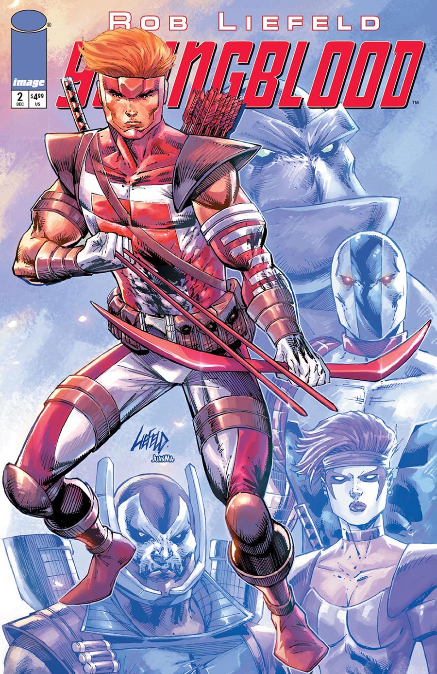 Youngblood Vol 6 #2 Cover A Regular Rob Liefeld Polybagged Cover With Collectible Card