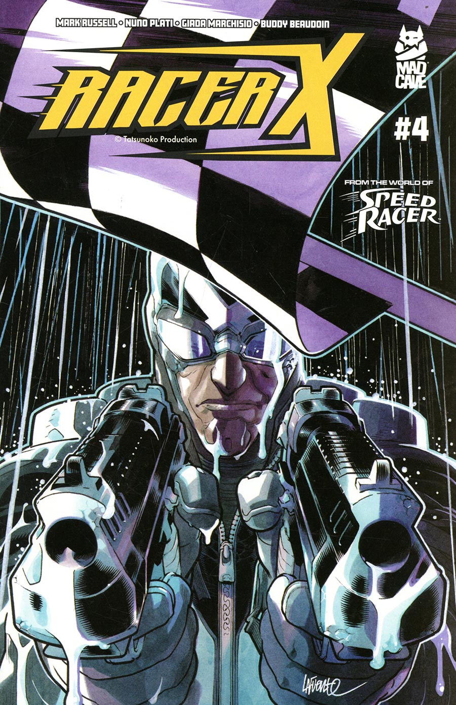 Racer X Vol 4 #4 Cover B Variant David Lafuente Vertical Connecting Cvoer