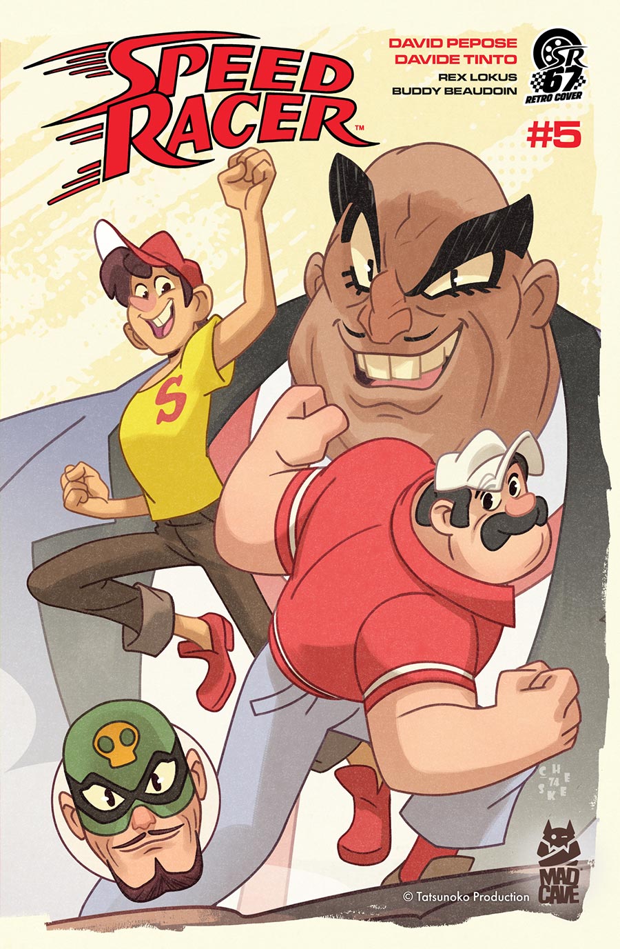 Speed Racer Vol 4 #5 Cover B Variant Sean Galloway Retro Manga Connecting Cvoer