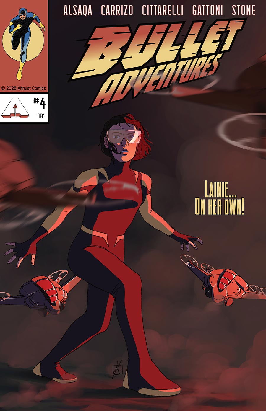 Bullet Adventures #4 Cover B Variant Lara Kane Cover