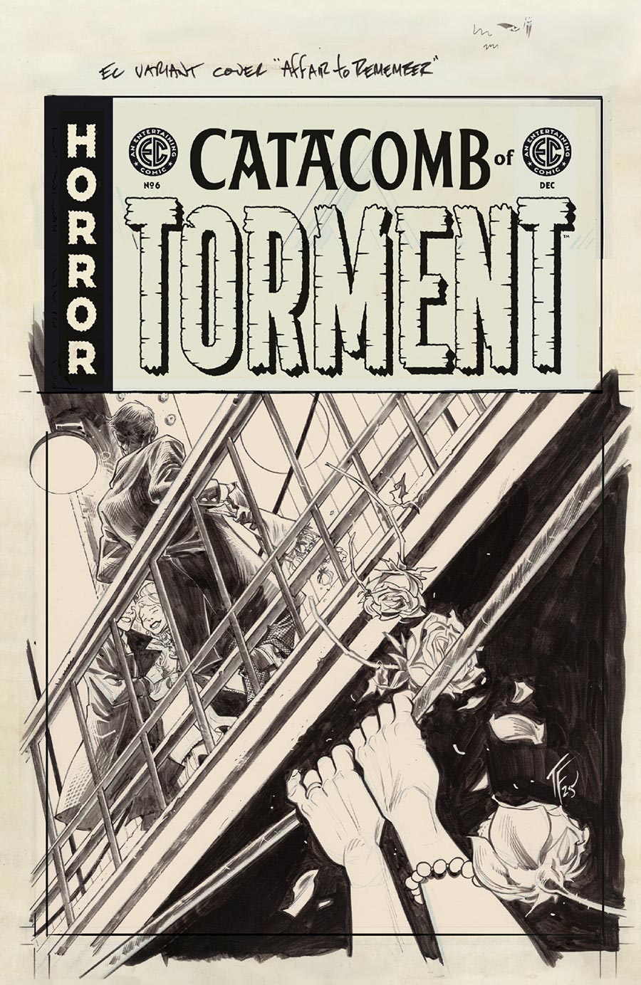 Catacomb Of Torment #6 Cover D Incentive Tom Fowler Black & White Artist Edition Cover (EC Comics)