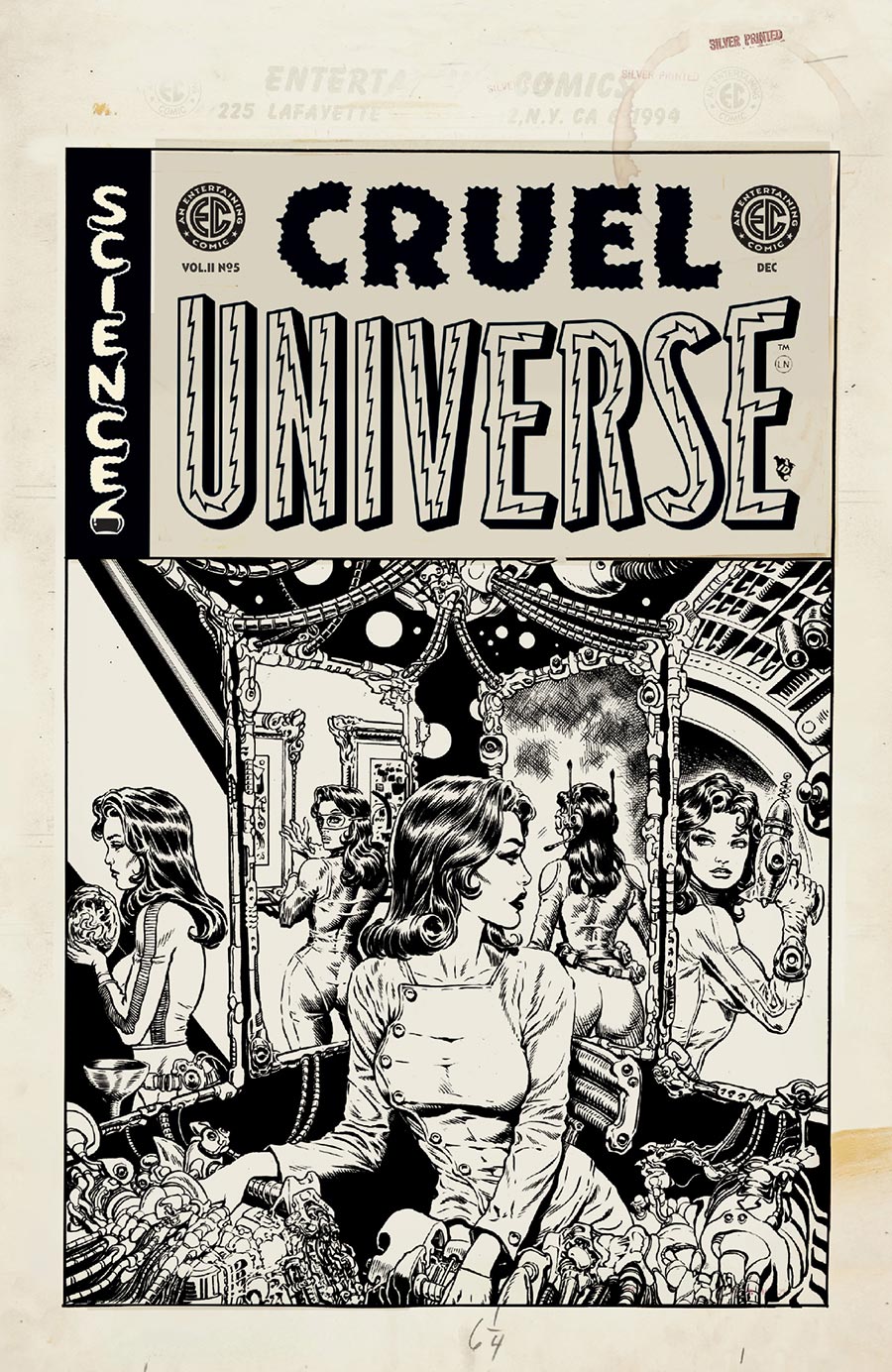Cruel Universe Vol 2 #5 Cover D Incentive Liam Sharp Black & White Artist Edition Variant Cover (EC Comics)
