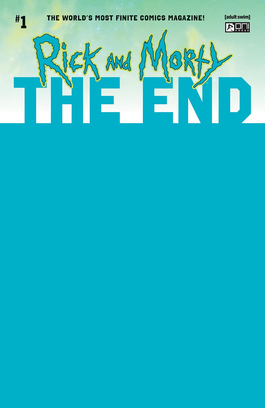 Rick And Morty The End #1 Cover D Variant Blue Blank Cover