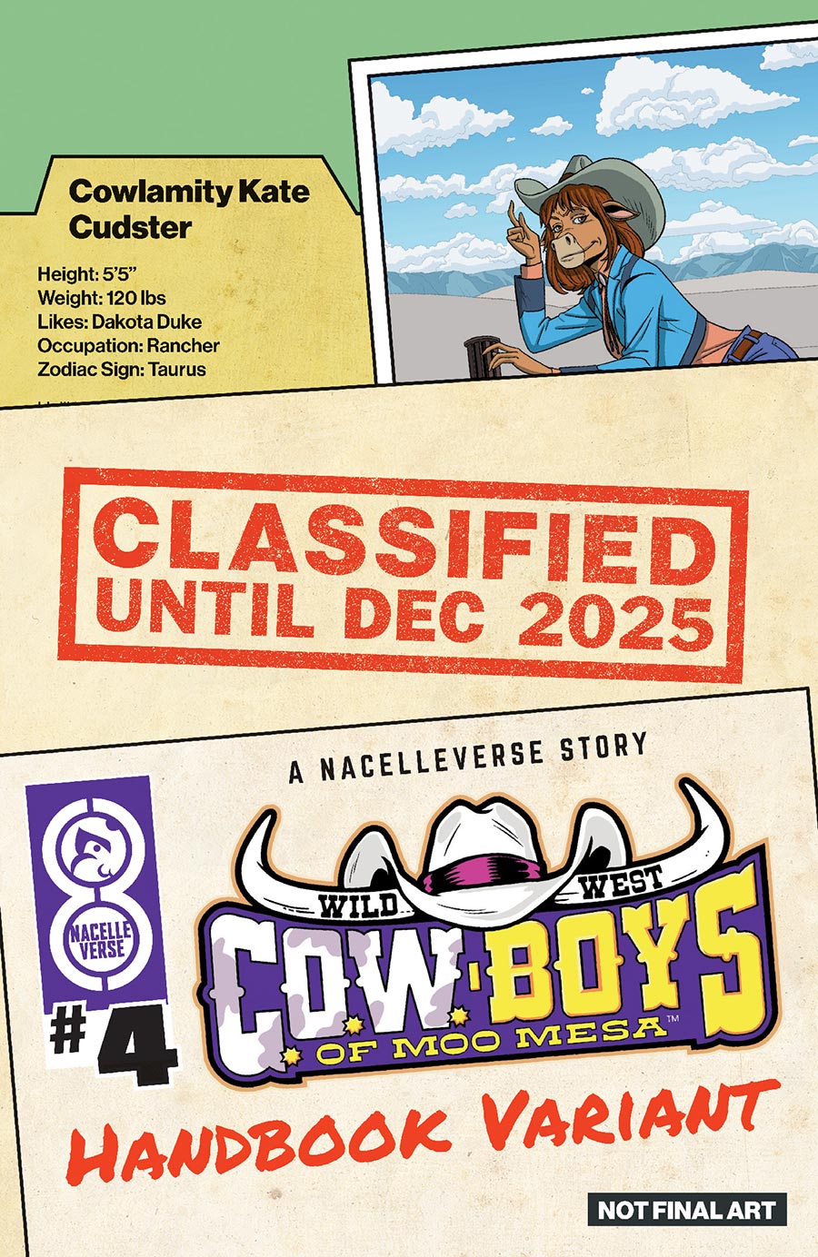 Wild West C.O.W.-Boys Of Moo Mesa Vol 3 #4 Cover C Variant AJ Jothikumar Handbook Cover