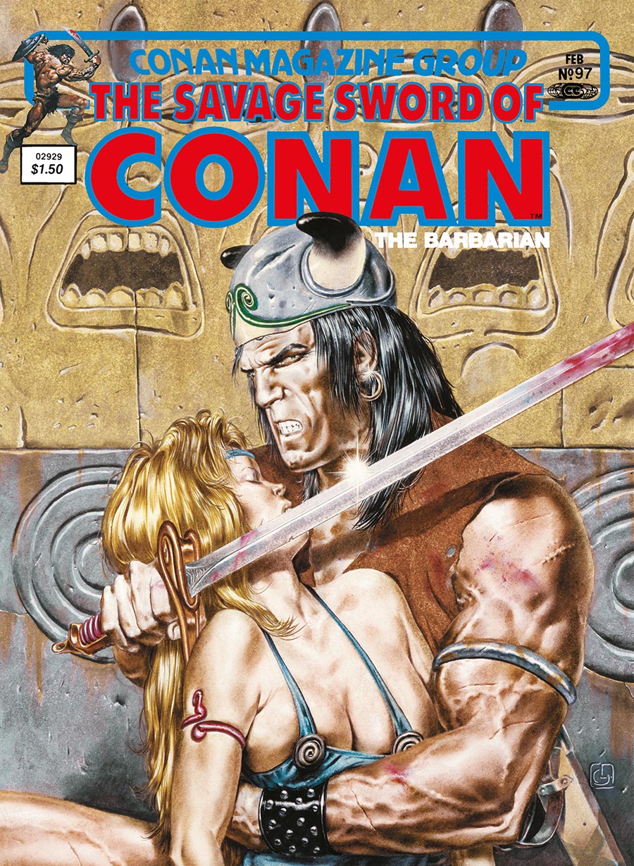 Savage Sword Of Conan The Original Comics Omnibus Vol 7 HC Direct Market Tanino Liberatore Variant Cover