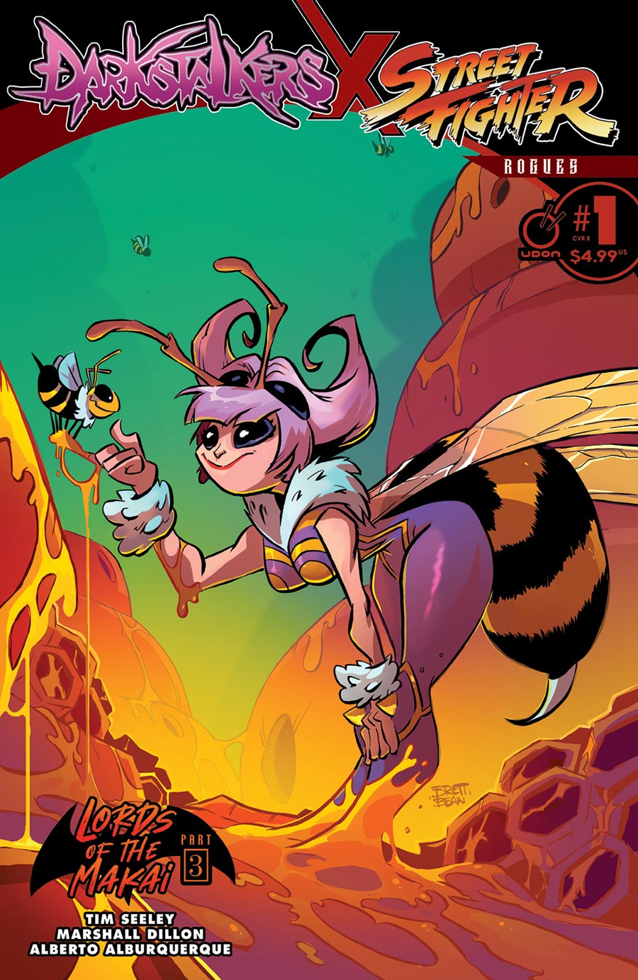 Darkstalkers X Street Fighter Rogues #1 (One Shot) Cover B Variant Brett Bean Cover