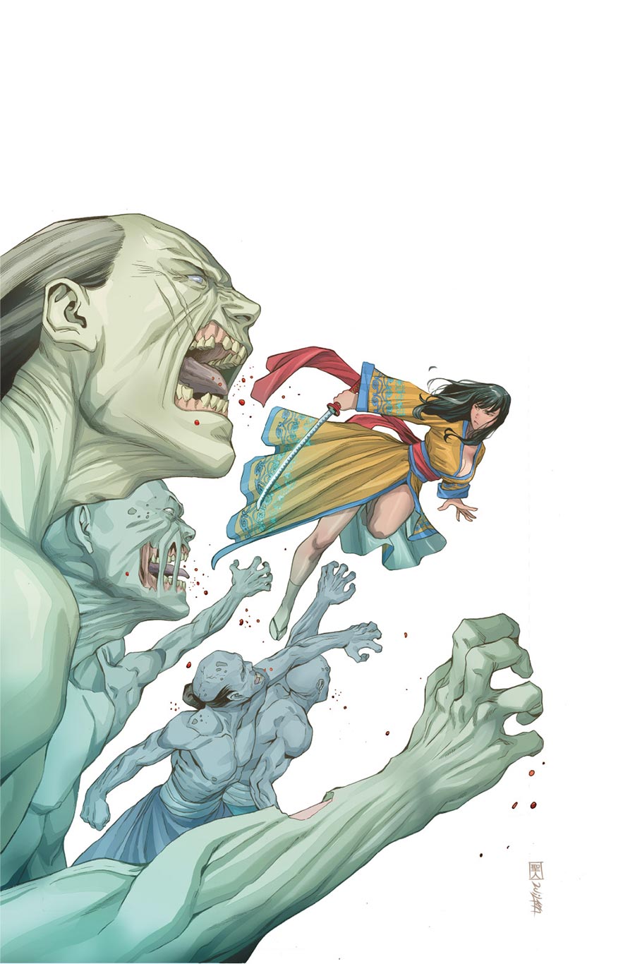 Dead Samurai #5 Cover D Incentive Will Santos Virgin Cover