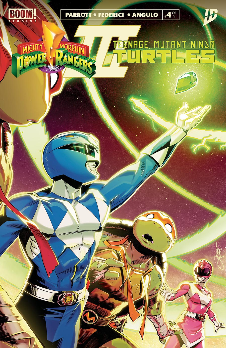 Mighty Morphin Power Rangers Teenage Mutant Ninja Turtles III #4 Cover A Regular Alessio Zonno Cover