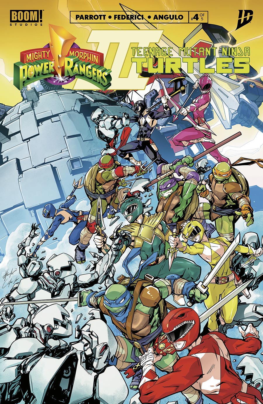 Mighty Morphin Power Rangers Teenage Mutant Ninja Turtles III #4 Cover B Variant Hendry Prasetya Cover