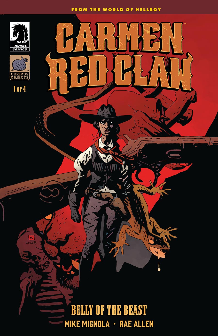 Carmen Red Claw Belly Of The Beast #1 Cover B Variant Mike Mignola Cover