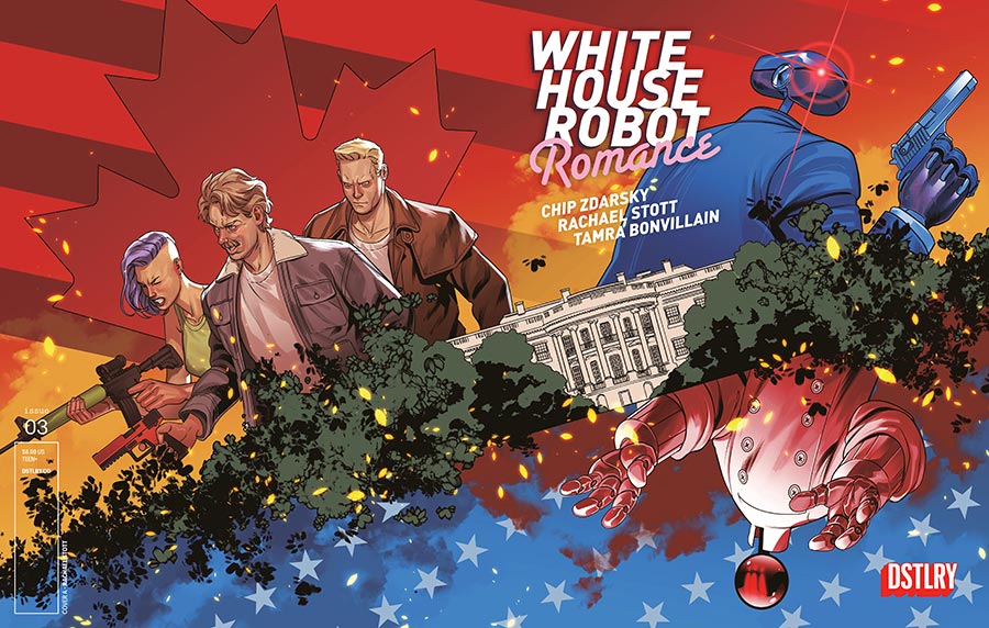 White House Robot Romance #3 Cover A Regular Rachael Stott Wraparound Cover