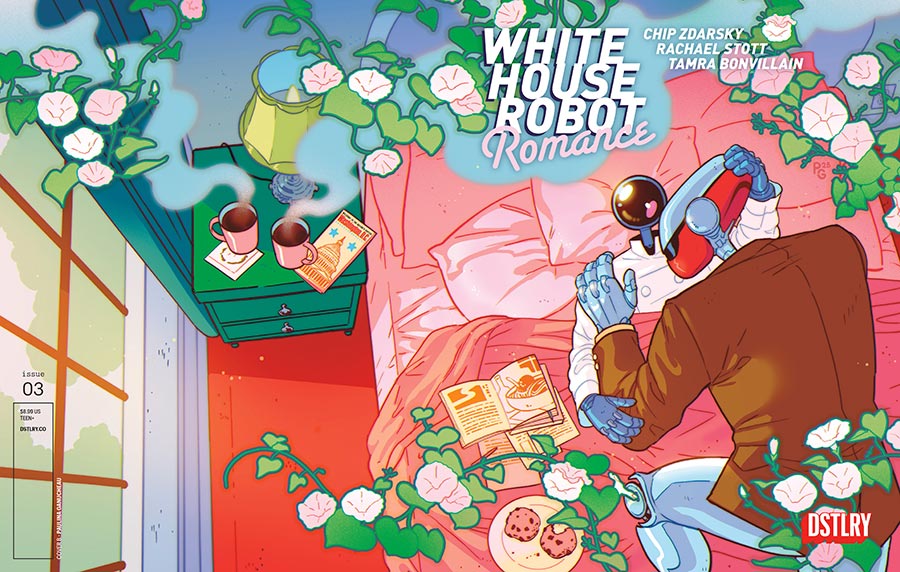 White House Robot Romance #3 Cover B Variant Paulina Ganucheau Wraparound Cover