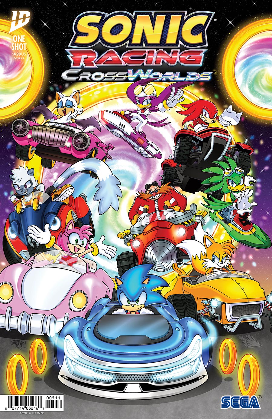 Sonic The Hedgehog Sonic Racing CrossWorlds #1 (One Shot) Cover B Variant Rik Mack Cover