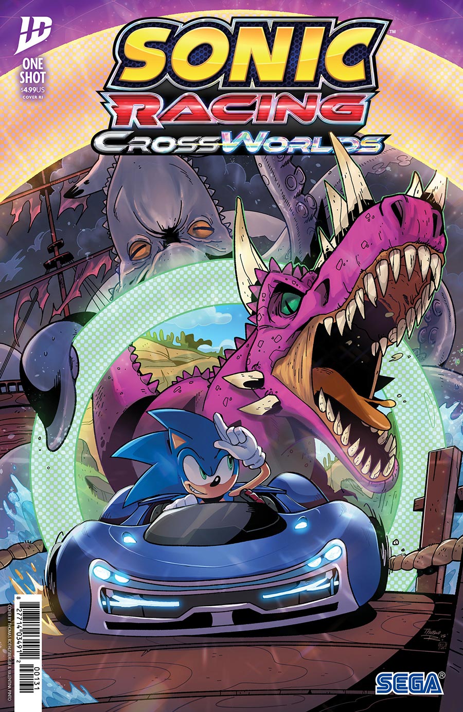 Sonic The Hedgehog Sonic Racing CrossWorlds #1 (One Shot) Cover C Incentive Thomas Rothlisberger Variant Cover