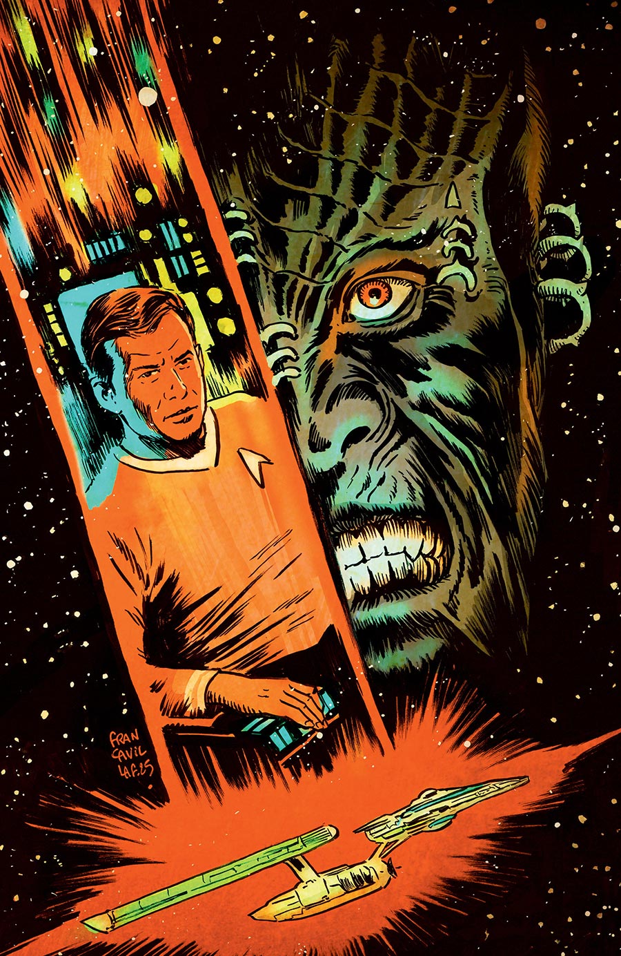 Star Trek The Last Starship #3 Cover C Incentive Francesco Francavilla Virgin Cover