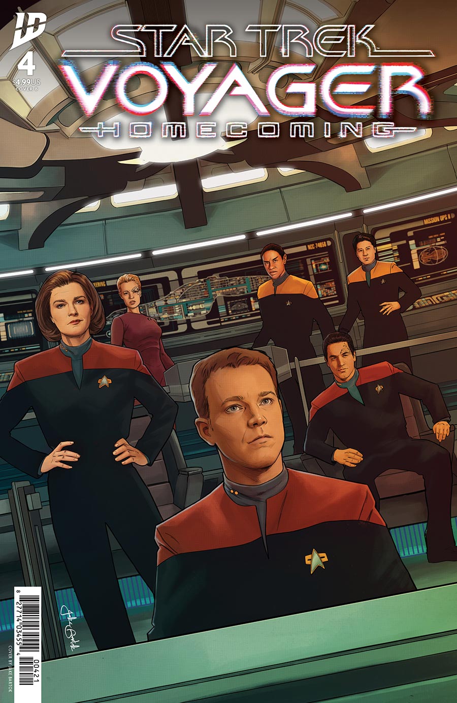 Star Trek Voyager Homecoming #4 Cover B Variant Jake Bartok Cover