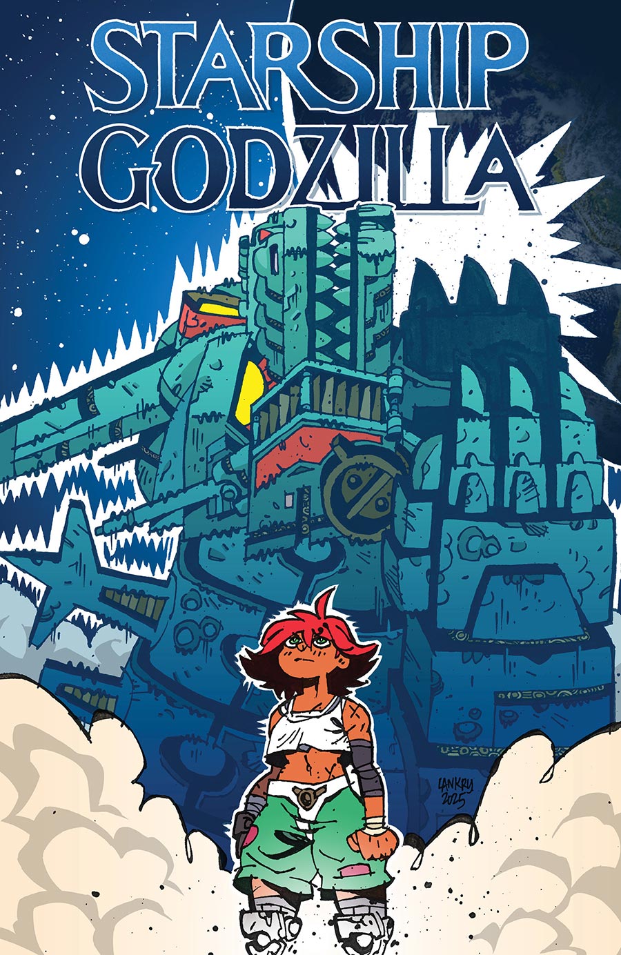 Starship Godzilla #3 Cover C Incentive Jon Lankry Movie Homage Variant Cover (Kai-Sei Era)