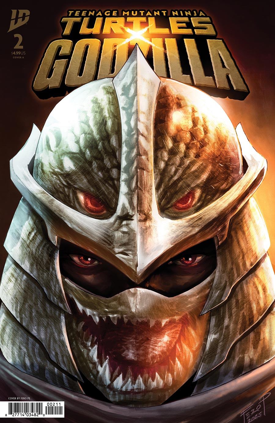 Teenage Mutant Ninja Turtles x Godzilla #2 Cover A Regular Fero Pe Cover