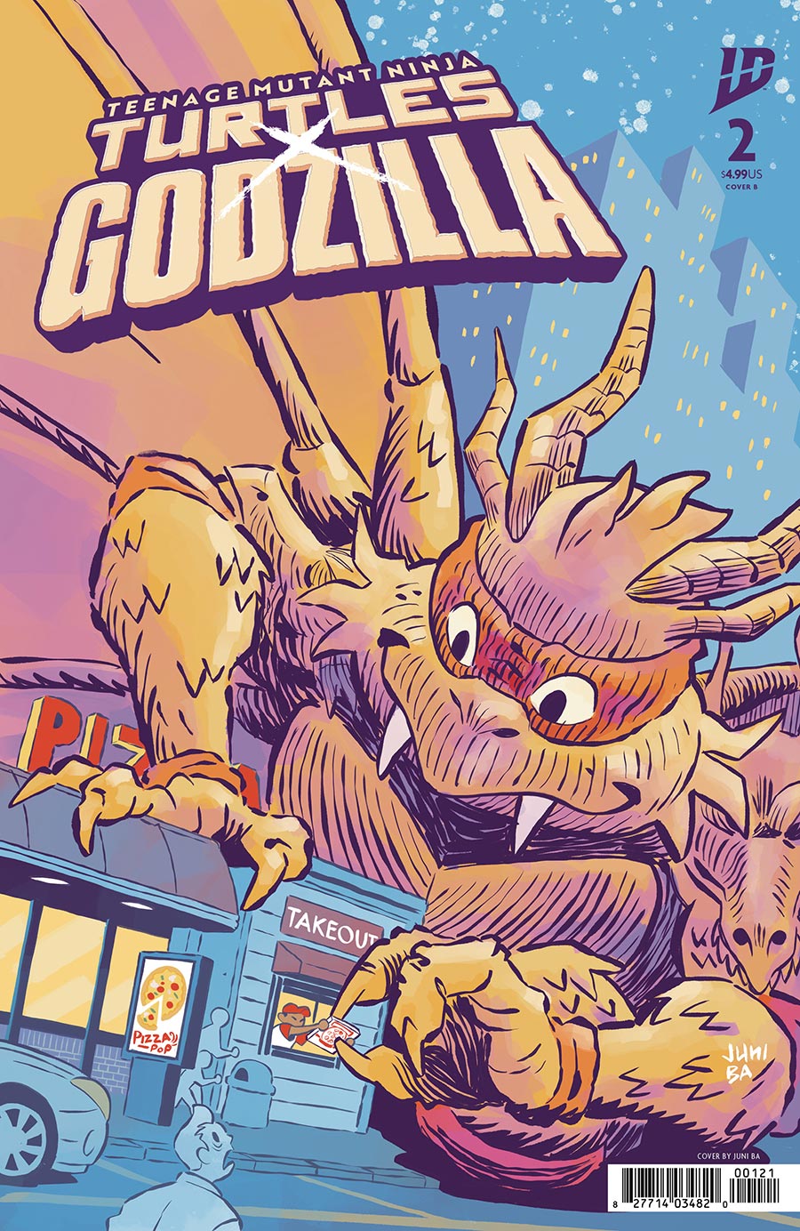Teenage Mutant Ninja Turtles x Godzilla #2 Cover B Variant Juni Ba Cover