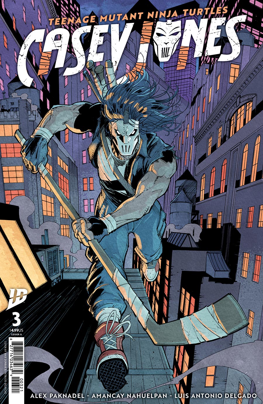 Teenage Mutant Ninja Turtles Casey Jones #3 Cover B Variant Max Dunbar Cover