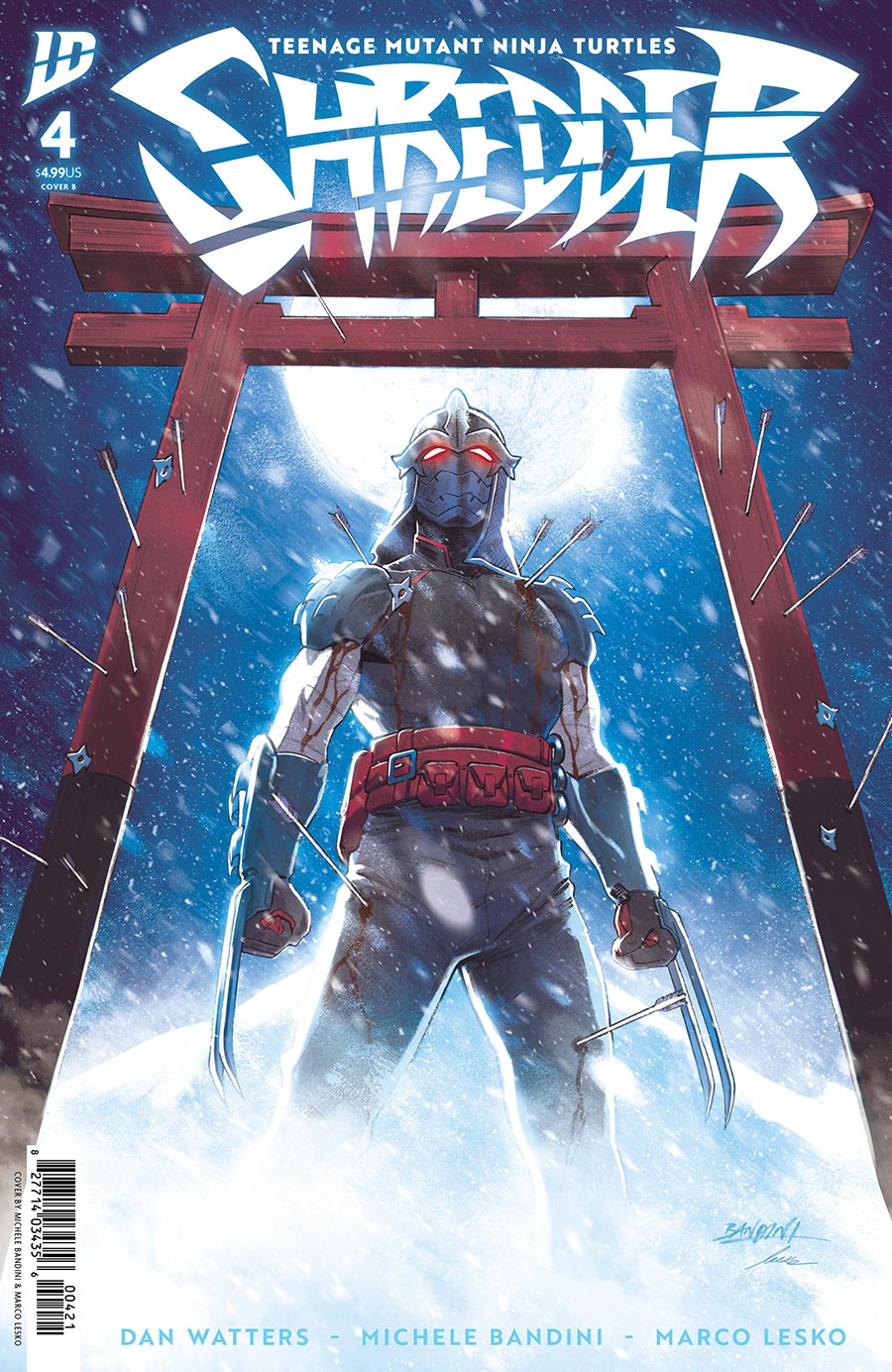 Teenage Mutant Ninja Turtles Shredder #4 Cover B Variant Michele Bandini Cover