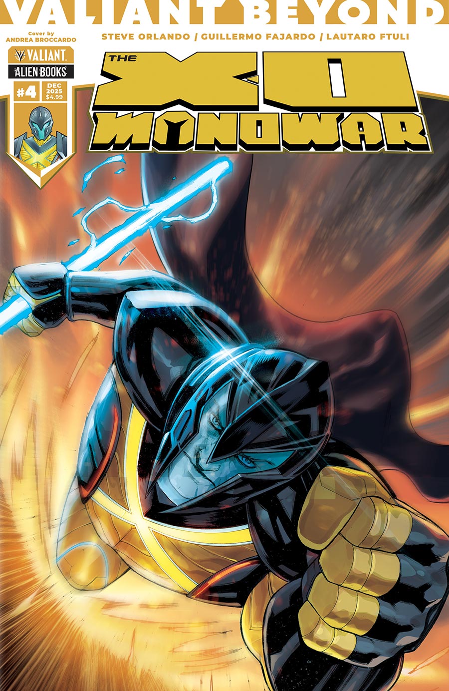 Valiant Beyond The X-O Manowar #4 Cover B Variant Andrea Broccardo Cover