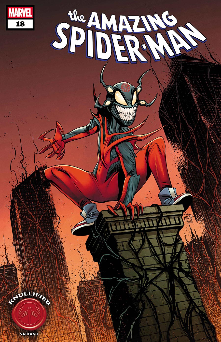 Amazing Spider-Man Vol 7 #18 Cover D Variant Corin Howell Knullified Cover (#984)