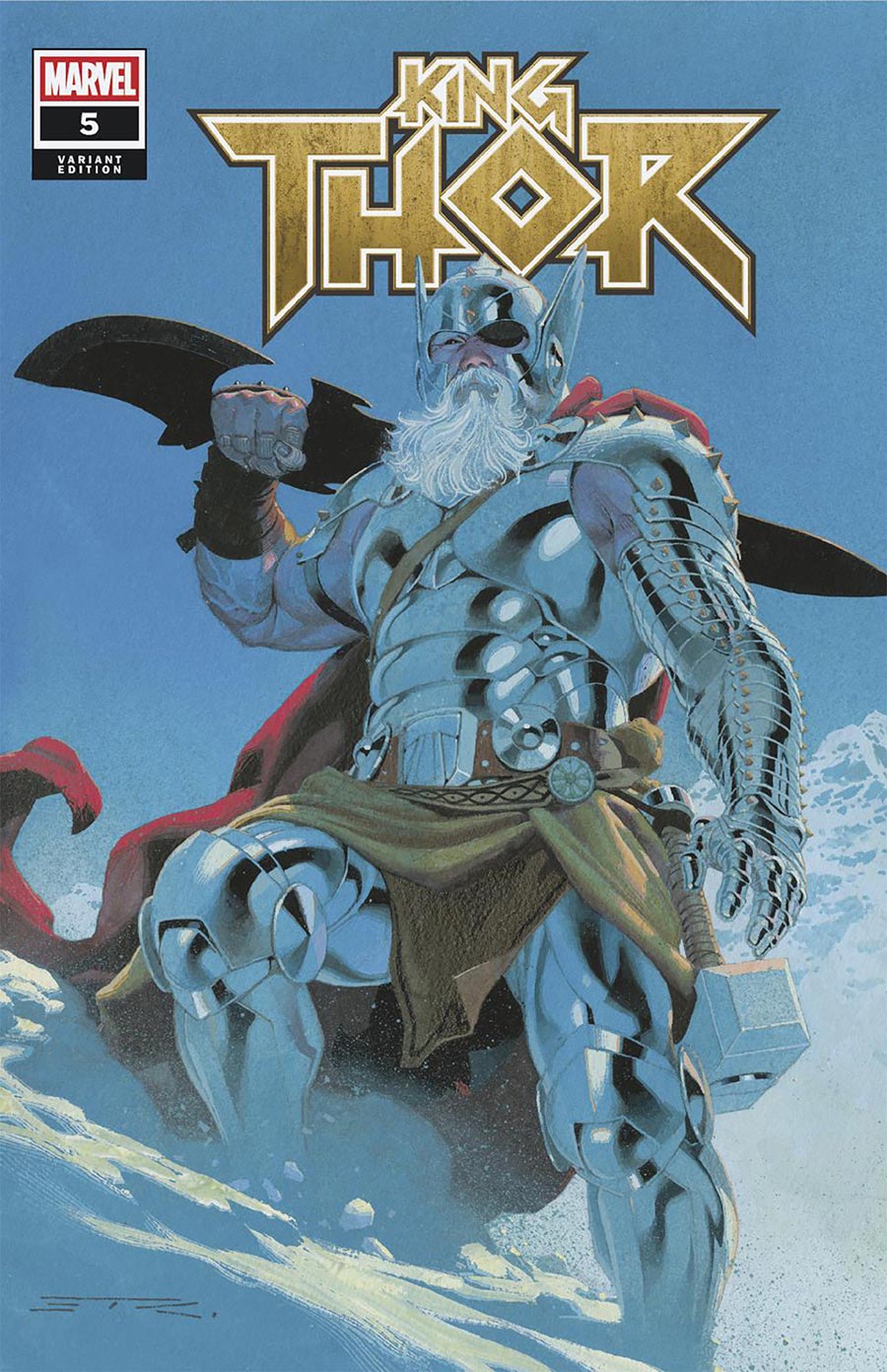 Battleworld #4 Cover D Variant Esad Ribic King Thor Cover