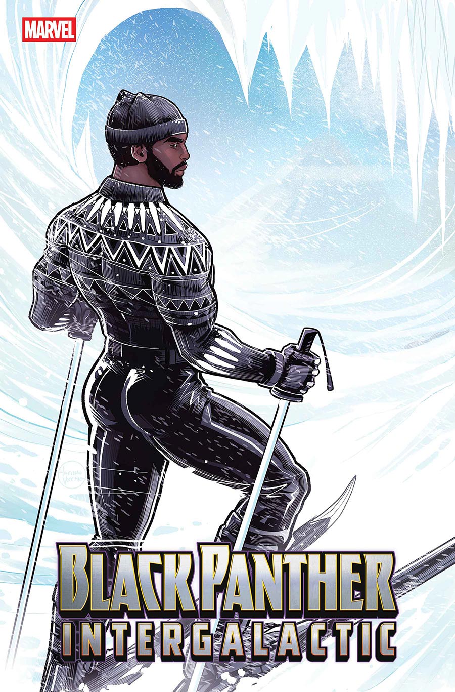 Black Panther Intergalactic #1 Cover B Variant Luciano Vecchio Winter Break Cover